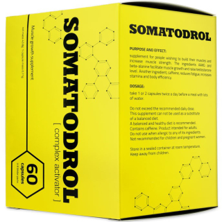 Testosterón - Somatodrol 60KAP + 9 kg Svalová hmotnosť + 30% Sila !!