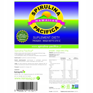 Spirulina Hawaiian PacificA 500 mg 270 gram