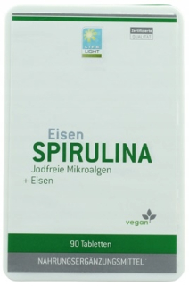 Spirulina Iron 90 tablety Microalgi Životné svetlá