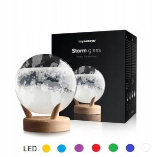 METEOSTANICE BAROMETER GLOBE LED podsvietenie