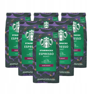 Zrnková káva -  STARBUCKS Espresso Roast Dark Pečené zrná 6x200g