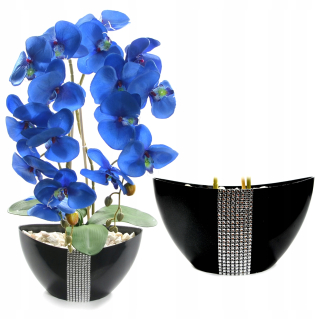 Storczyk Pot Artificial Flower Orchid Decotion