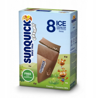 Sunquick Cocoa Ice Cream pre zamrznutie 8 ks. 52458