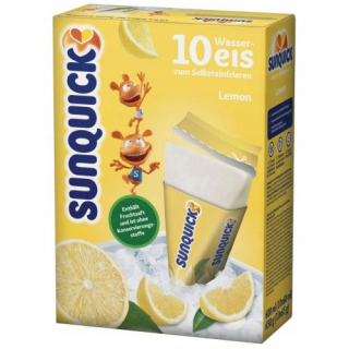 SUNQUICK Zmrzlina s citrónovou vodou 10 ks 55275