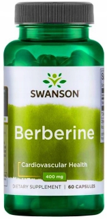 Swanson Berberine 400 mg 60K Barberín Metabolizmus