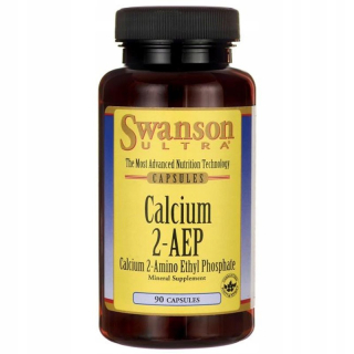 Ochrana kĺbov -  SWANSON Calcium 2-AEP 90 kapsúl VÁPENNÉ KOSTY VÁPENKA