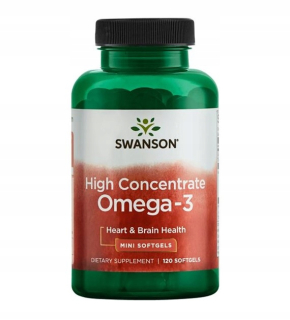 SWANSON VYSOKÝ KONCENTRÁT OMEGA-3 DHA KYSELINY EPA 120