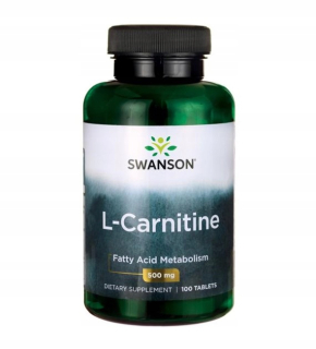 Swanson L-Carnitín 500mg Tuk Burner 100 Tab