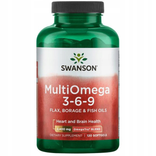 Swanson Multiomega 3-6-9 120C EPA DHA GLA OMEGA 3