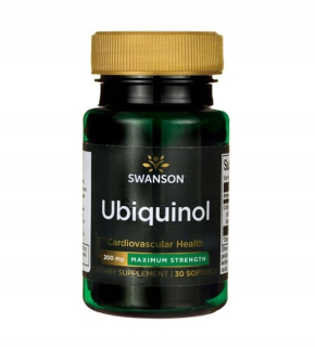 SWANSON UBIQUINOL 200mg UBICHINOL COENZYME Q10 x 30