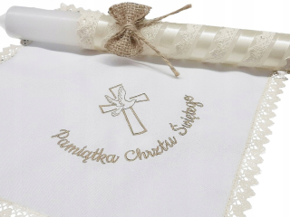 Doplnky na krst - Obrúsky pre krst príborov boho 16ks
