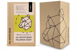 Zrnková káva -  Čerstvá brazílska káva s bielym medveďom 1 kg