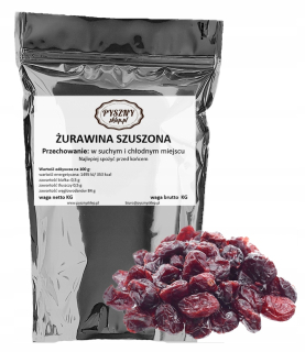 Sušené ovocie - Čerstvé brusnice 1 kg Sušené prírodné rezanie