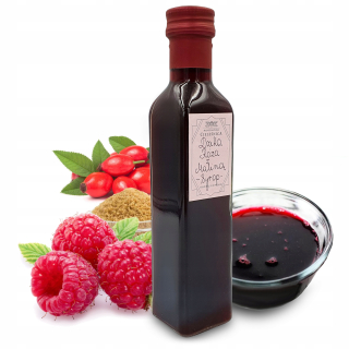 Divoký sirup Rose Raspberry Raspberry Natural
