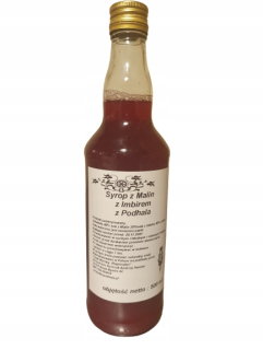 Malina sirup so zázvorom z Podhale
