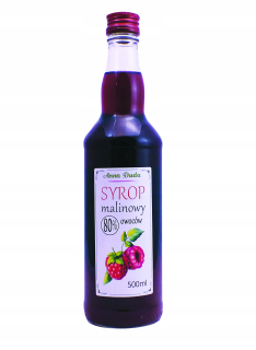 Raspberry sirup 80% Prírodné 500ml priamo z obce