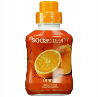 Oranžový oranžový sirup na sodný