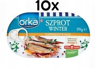 Sprat Orca vybraná v oleji Graal 10 x 170g