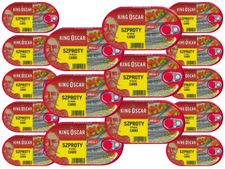 Spropy v oleji Caro King Oscar 16x 170g v plechovke