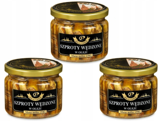 ÚDENÉ KYSLÍKY V OLEJI 3x270g RIGA GOLD FISH JAR