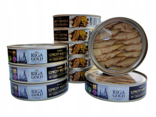 ÚDENÉ KYSLÍKY V RASTLINNOM OLEJI 10x 160g PREMIUM