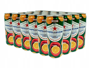 Sanpellegrino Aranciata Amara 24 plechoviek x 330ml