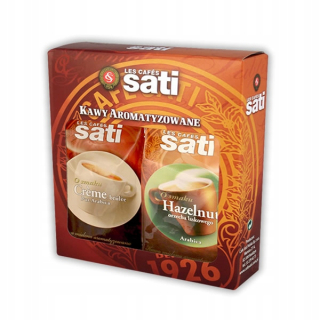 Káva mletá - Sati Cafe Creme Brulee a arašidové 2x250g (96)