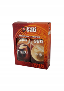 Káva mletá - Sati Cafe duopak čokoládová vanilka 2x250g (41)