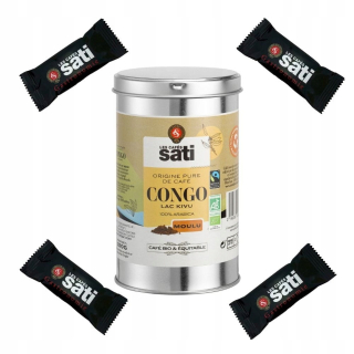 Káva mletá -  Sati Kongo Lac Kivu 250g môže Fairtrade Bio Miel