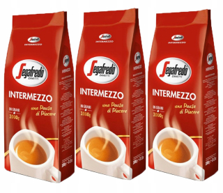 Zrnková káva - Segafredo Intermeze 1kg X 3 Sada granulovanej kávy