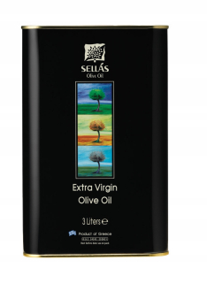Olivový olej - Sellas 3l olivový olej Extra Virgin 100% Manaki