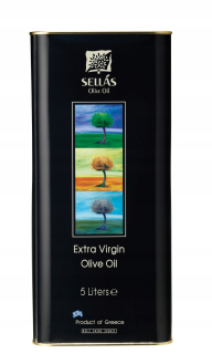 Olivový olej - Sellas 5L olivový olej Extra Virgin 100% Manaki