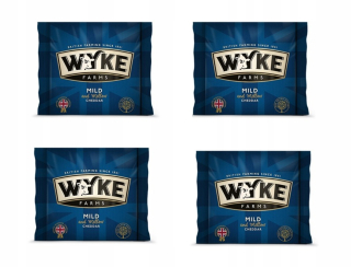 Mierny syr Cheddar Wyke, 4 kusy, každý po 200 g.