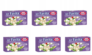 Favorita syr bez laktózy šalát 6 ks. 70 g.