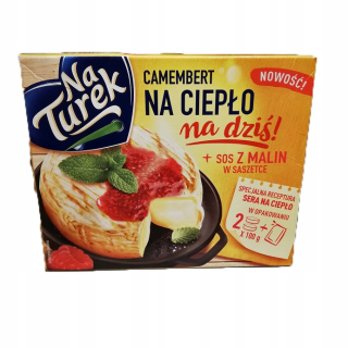 Natuek Camembert syr na teplo s malinovou omáčkou