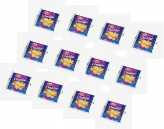 Syr roztavený cheddar plátky 12 ks. Po 130 g