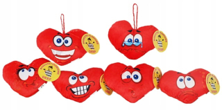 Darček na Valentína - Valentínsky vankúš na srdce 12 x 6 cm
