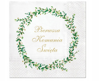 Prvé sväté prijímanie - Obrúsky prvé spoločenstvo IHS White Boho x20