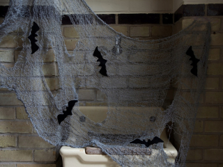 Halloween - Gaza Gaza Gaza Mesh s netopiermi na Halloween 150x75