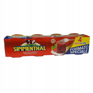 Simmenthal hovädzie mäso v želé s medom 4 x 140g