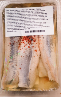Trať v oleji, 500 g saldoga Litovských pochúťok