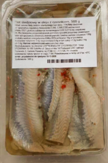 Slede na oleji s cesnakom 500g LITVANSKÉ POTÚŠKY