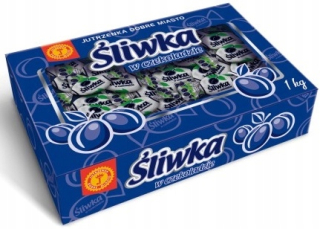 Slivka v čokoláde Jutrzenka. Dobré mesto 1 kg
