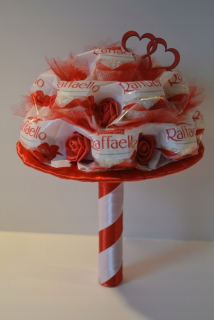 Sladká kytica Candy Valentína. Voľné farby
