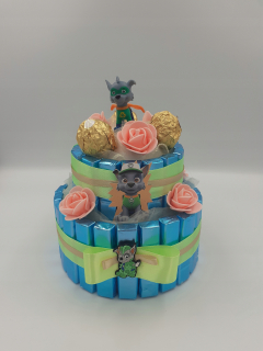 Sladká cukríková kytica Paw Patrol Rocky CAKE