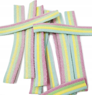 Sladké prúžky s príchuťou tutti frutti 1,6 kg