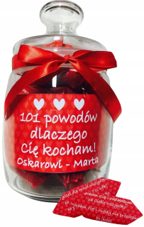 Jar s Fudge Gift Boy Deň 101 Dôvody