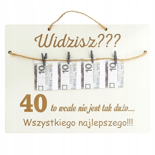Vtipný darček k štyridsiatke k štyridsiatke