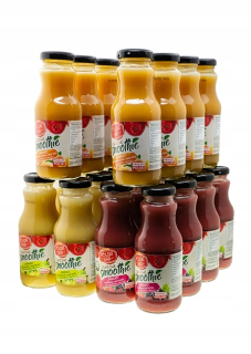 Smoothie mix 24 fľaše - 3 príchute pre 8 fliaš