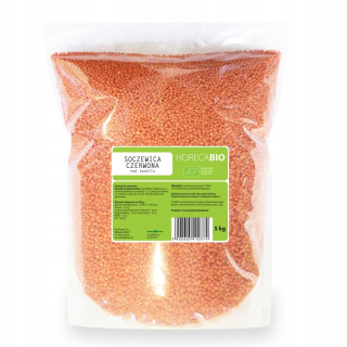 Červená bio 5 kg šošovka